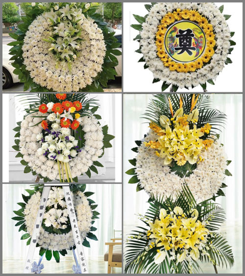 山西晋中灵石县夏门镇曲村村花圈速递
